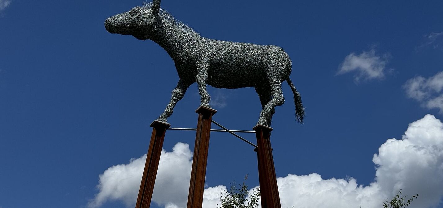 Skulptur Rheinischer Esel Skulptur Rheinischer Esel