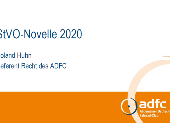 ADFC SH-Sprechstunde StVo-Novelle