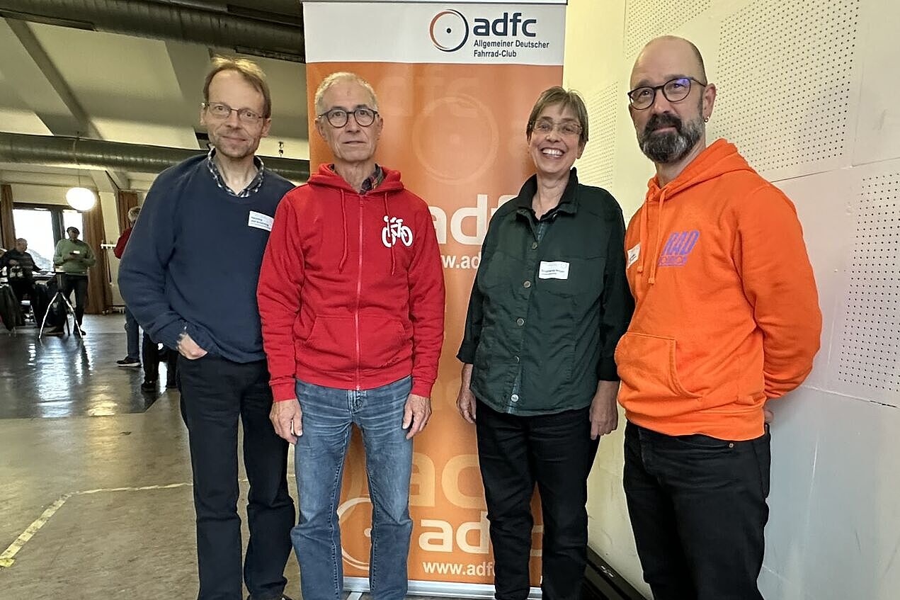 Wurden im Amt bestätigt: Landesvorstandsmitglieder Henning von Schöning, Stephan Steffen, Stephanie Meyer und Timo Höfker