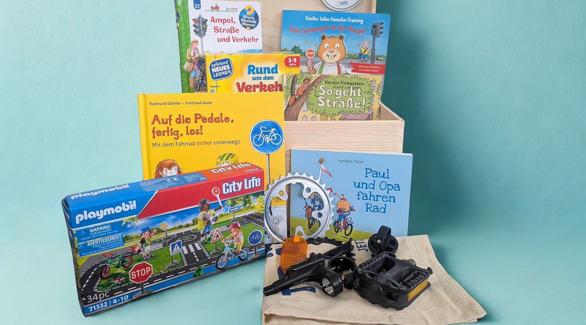 ADFC SH-"Flitzekiste" - von Playmobil bis Fahrteile-Tastspiel