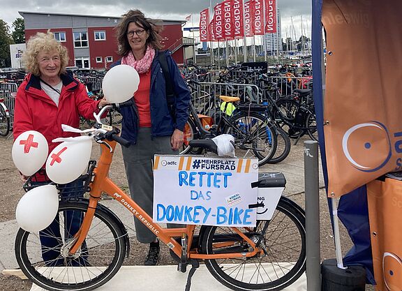 Aktion des ADFC Schleswig: Rettet das Donkey Bike in Schleswig
