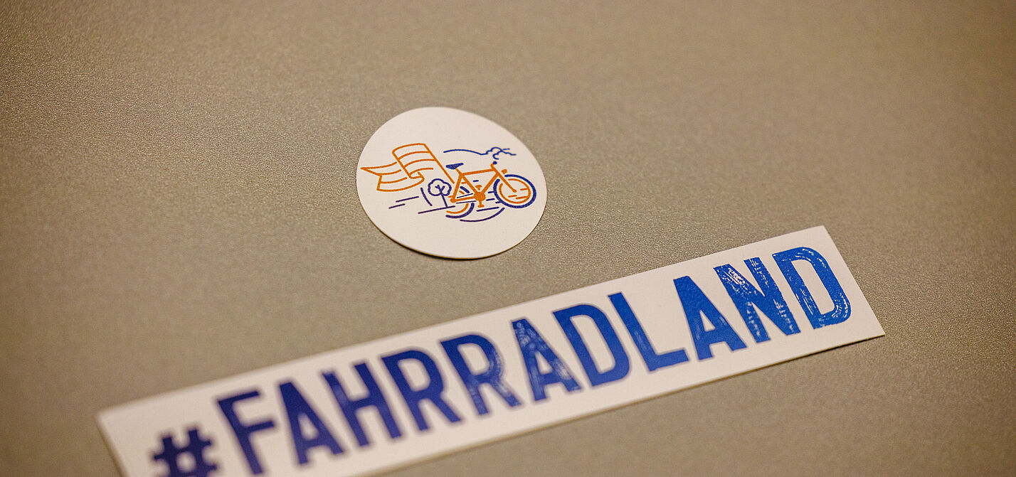 Sticker für Kampagne Fahrradland